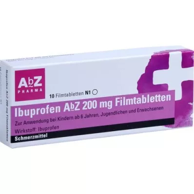 IBUPROFEN AbZ 200 mg Filmtabletten, 10 St