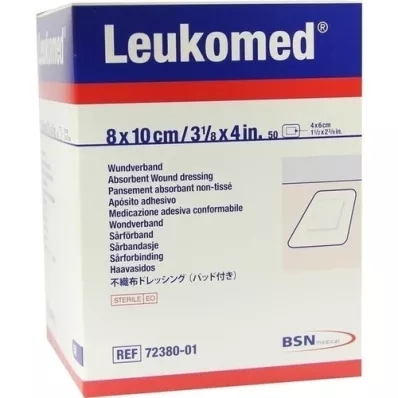 LEUKOMED sterile Pflaster 8x10 cm, 50 St