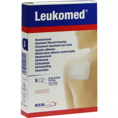 LEUKOMED sterile Pflaster 5x7,2 cm, 5 St