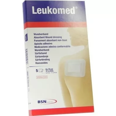 LEUKOMED sterile Pflaster 8x15 cm, 5 St