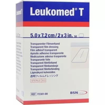 LEUKOMED transp.sterile Pflaster 5x7,2 cm, 50 St