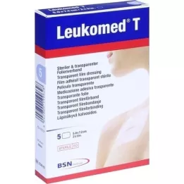 LEUKOMED transp.sterile Pflaster 5x7,2 cm, 5 St