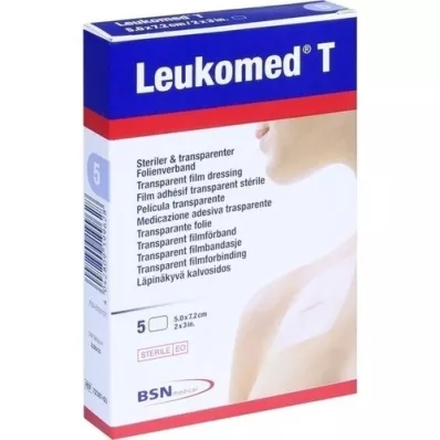 LEUKOMED transp.sterile Pflaster 5x7,2 cm, 5 St