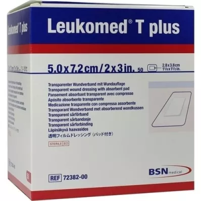 LEUKOMED transp.plus sterile Pflaster 5x7,2 cm, 50 St