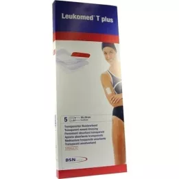 LEUKOMED transp.plus sterile Pflaster 10x30 cm, 5 St