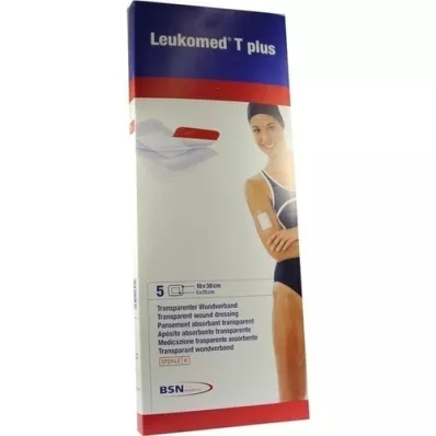 LEUKOMED transp.plus sterile Pflaster 10x30 cm, 5 St