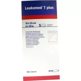 LEUKOMED transp.plus sterile Pflaster 10x25 cm, 5 St