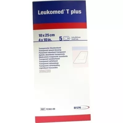 LEUKOMED transp.plus sterile Pflaster 10x25 cm, 5 St