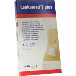 LEUKOMED transp.plus sterile Pflaster 8x15 cm, 5 St
