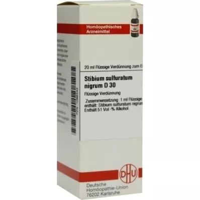 STIBIUM SULFURATUM NIGRUM D 30 Dilution, 20 ml
