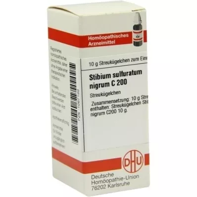 STIBIUM SULFURATUM NIGRUM C 200 Globuli, 10 g
