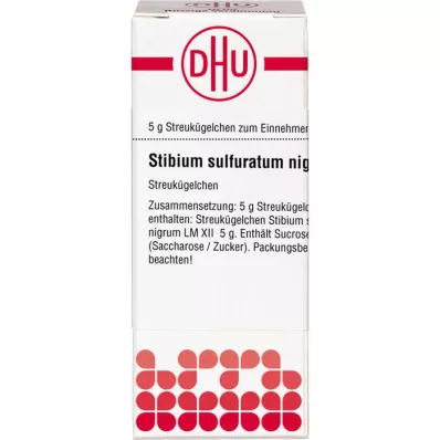 STIBIUM SULFURATUM NIGRUM LM XII Globuli, 5 g STIBIUM SULFURATUM NIGRUM LM XII Globuli, 5 g