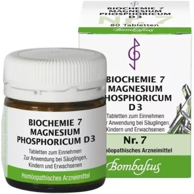 BIOCHEMIE 7 Magnesium phosphoricum D 3 Tabletten, 80 St BIOCHEMIE 7 Magnesium phosphoricum D 3 Tabletten, 80 St