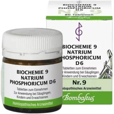 BIOCHEMIE 9 Natrium phosphoricum D 6 Tabletten, 80 St