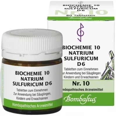 BIOCHEMIE 10 Natrium sulfuricum D 6 Tabletten, 80 St