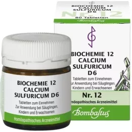 BIOCHEMIE 12 Calcium sulfuricum D 6 Tabletten, 80 St