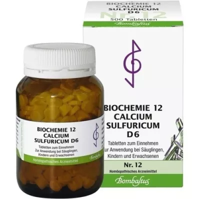 BIOCHEMIE 12 Calcium sulfuricum D 6 Tabletten, 500 St