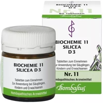 BIOCHEMIE 11 Silicea D 3 Tabletten, 80 St