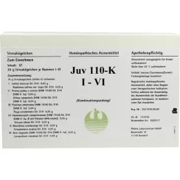 JUV 110 K I-VI Globuli, 6X20 g