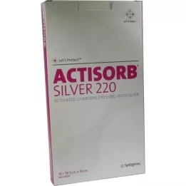 ACTISORB 220 Silver 10,5x19 cm steril Kompressen, 10 St