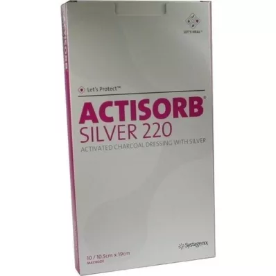 ACTISORB 220 Silver 10,5x19 cm steril Kompressen, 10 St