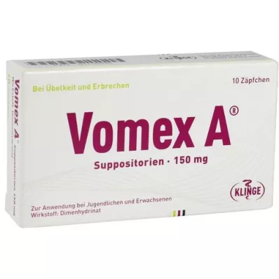 VOMEX A 150 mg Suppositorien, 10 St
