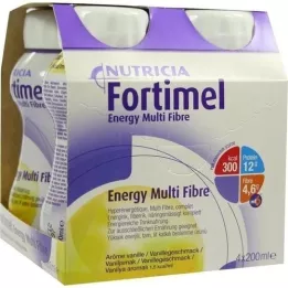 FORTIMEL Energy MultiFibre Vanillegeschmack, 4X200 ml