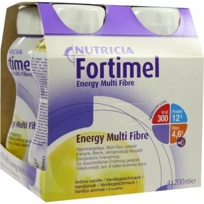 FORTIMEL Energy MultiFibre Vanillegeschmack, 4X200 ml