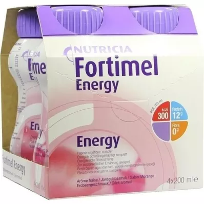 FORTIMEL Energy Erdbeergeschmack, 4X200 ml