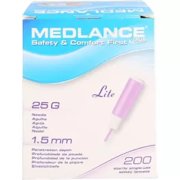 MEDLANCE plus Lite Sicherheitslanzetten 25 G, 200 St