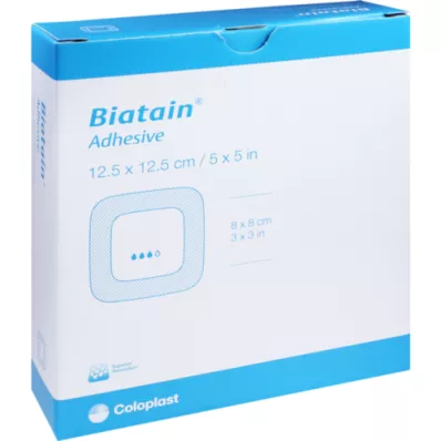 BIATAIN Schaumverband 12,5x12,5 cm selbst haftend, 10 St
