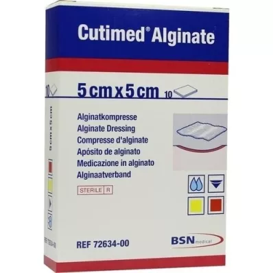 CUTIMED Alginate Alginatkompressen 5x5 cm, 10 St
