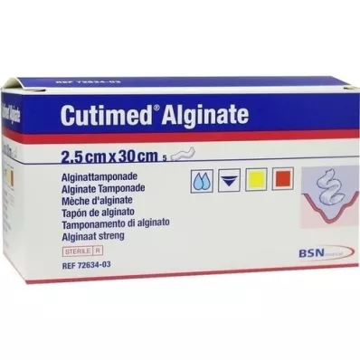 CUTIMED Alginate Alginattamponade 2,5x30 cm, 5 St