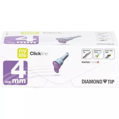 MYLIFE Clickfine Pen-Nadeln 4 mm, 100 St