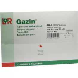 GAZIN Tupfer pflaum.steril 2+3 Schutzr.o.RK, 125 St