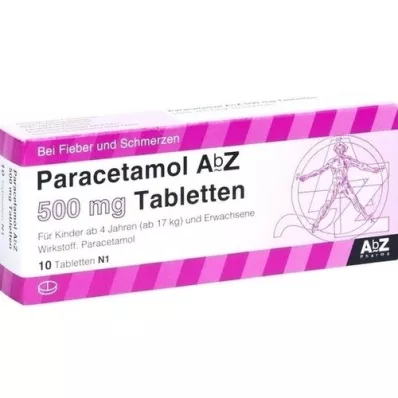 PARACETAMOL AbZ 500 mg Tabletten, 10 St