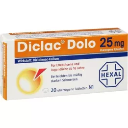 DICLAC Dolo 25 mg überzogene Tabletten, 20 St