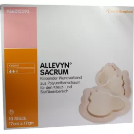 ALLEVYN Sacrum klein 17x17 cm Wundverband haftend, 10 St