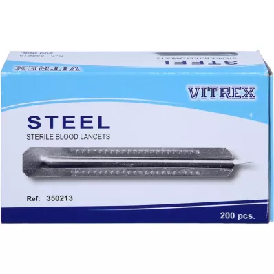 BLUTLANZETTEN Metall einfach, 200 St
