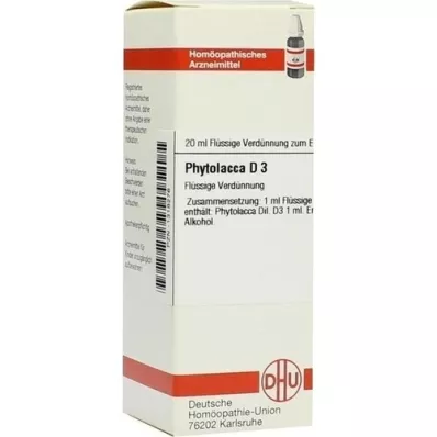 PHYTOLACCA D 3 Dilution, 20 ml