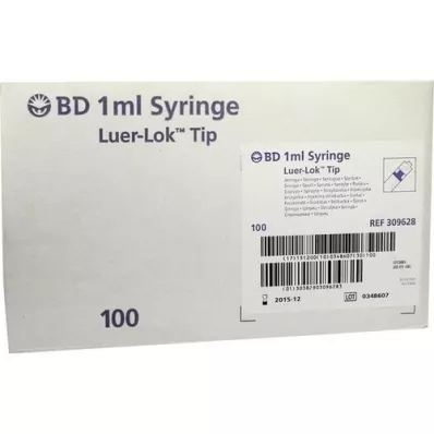 BD PLASTIPAK Spr.1 ml Luer Lok 3teilig, 100X1 ml