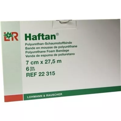 HAFTAN Schaumstoffbinde 7 cmx27,5 m, 6 St