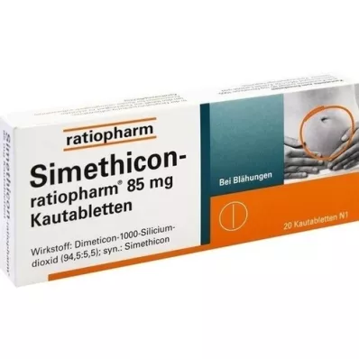 SIMETHICON-ratiopharm 85 mg Kautabletten, 20 St