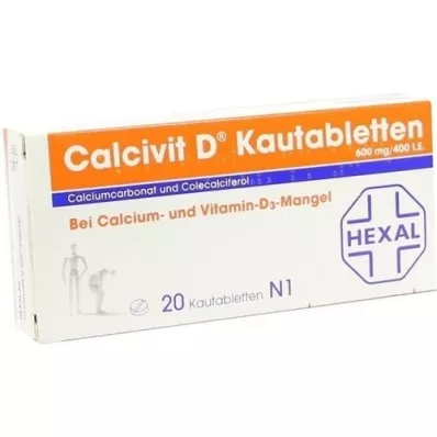 CALCIVIT D Kautabletten, 20 St