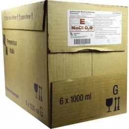 ISOTONISCHE Kochsalzlösung 0,9% Glasfl.Fresenius, 6X1000 ml