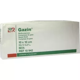 GAZIN Mullkomp.10x10 cm unsteril 32fach Op, 50 St