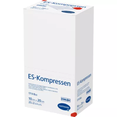 ES-KOMPRESSEN steril 10x20 cm 8fach, 25X2 St ES-KOMPRESSEN steril 10x20 cm 8fach, 25X2 St