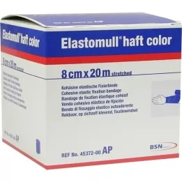 ELASTOMULL haft color 8 cmx20 m Fixierb.blau, 1 St