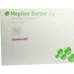 MEPILEX Border Ag Schaumverb.10x12,5 cm steril, 5 St