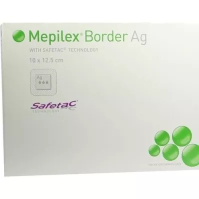 MEPILEX Border Ag Schaumverb.10x12,5 cm steril, 5 St